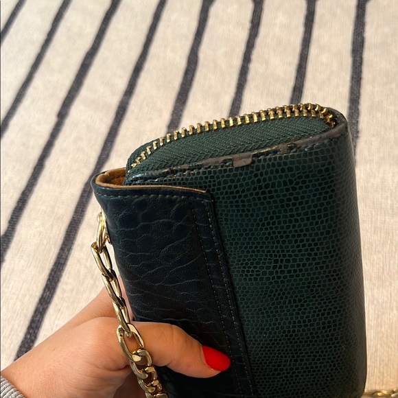 Wallet on a chain- real leather green - Picture 7 of 7